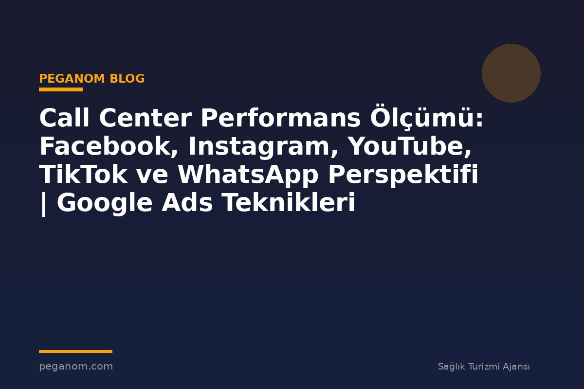 Call Center Performans Ölçümü: Facebook, Instagram, YouTube, TikTok ve WhatsApp Perspektifi | Google Ads Teknikleri