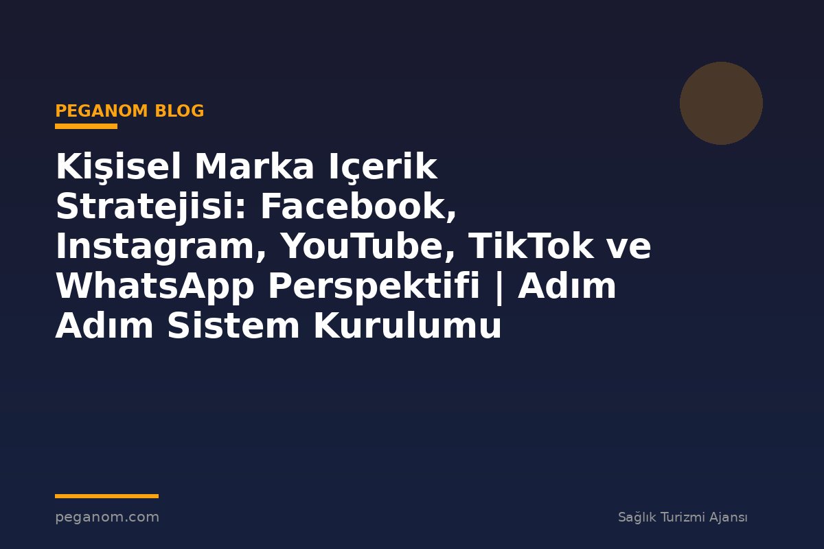 Kişisel Marka Içerik Stratejisi: Facebook, Instagram, YouTube, TikTok ve WhatsApp Perspektifi | Adım Adım Sistem Kurulumu