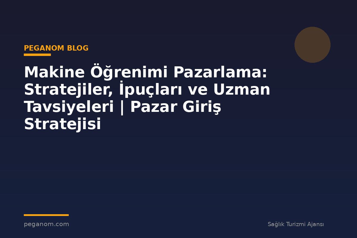 Makine Öğrenimi Pazarlama: Stratejiler, İpuçları ve Uzman Tavsiyeleri | Pazar Giriş Stratejisi