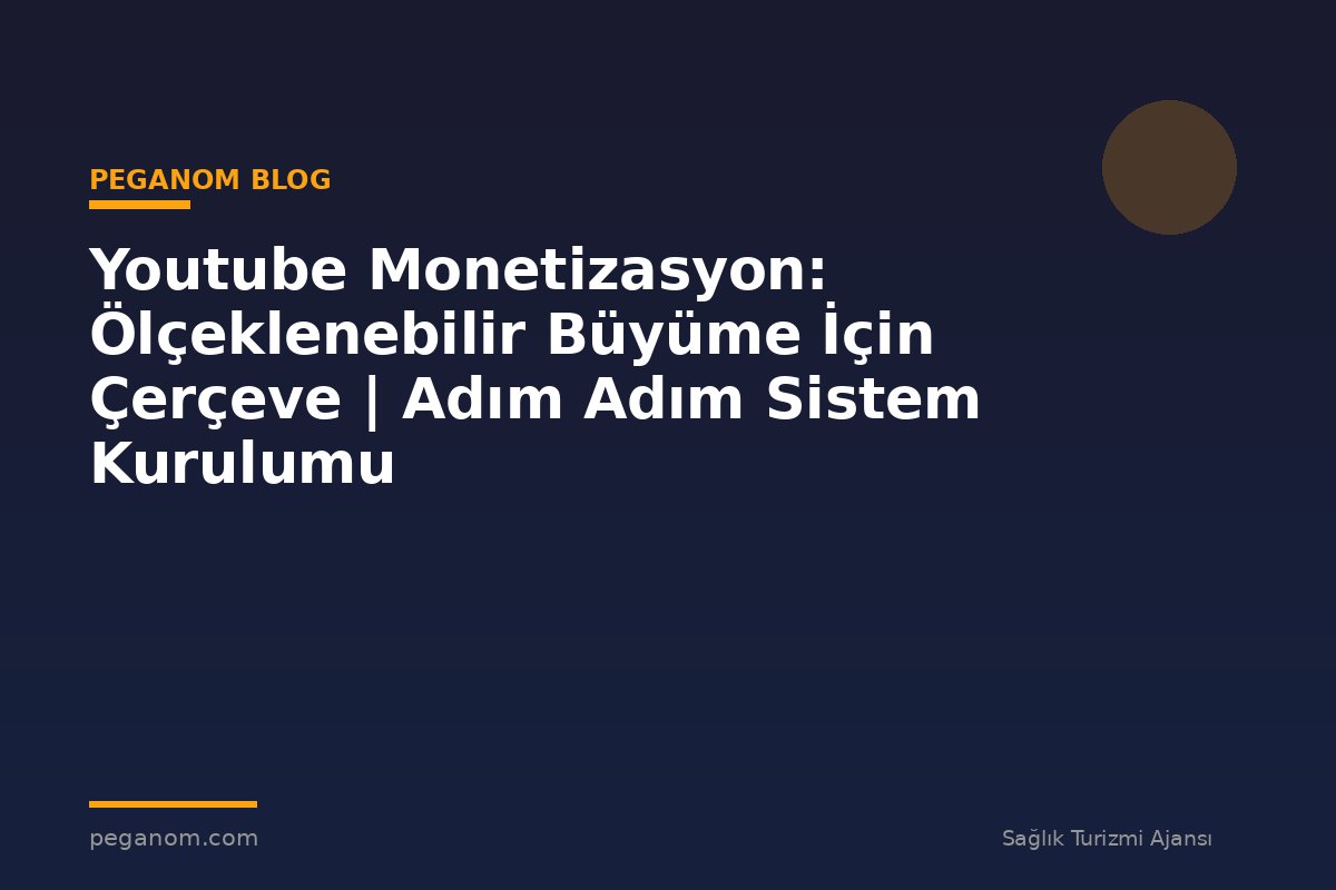Youtube Monetizasyon: Ölçeklenebilir Büyüme İçin Çerçeve | Adım Adım Sistem Kurulumu