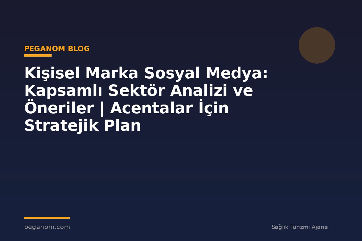 Kişisel Marka Sosyal Medya: Kapsamlı Sektör Analizi ve Öneriler | Acentalar İçin Stratejik Plan