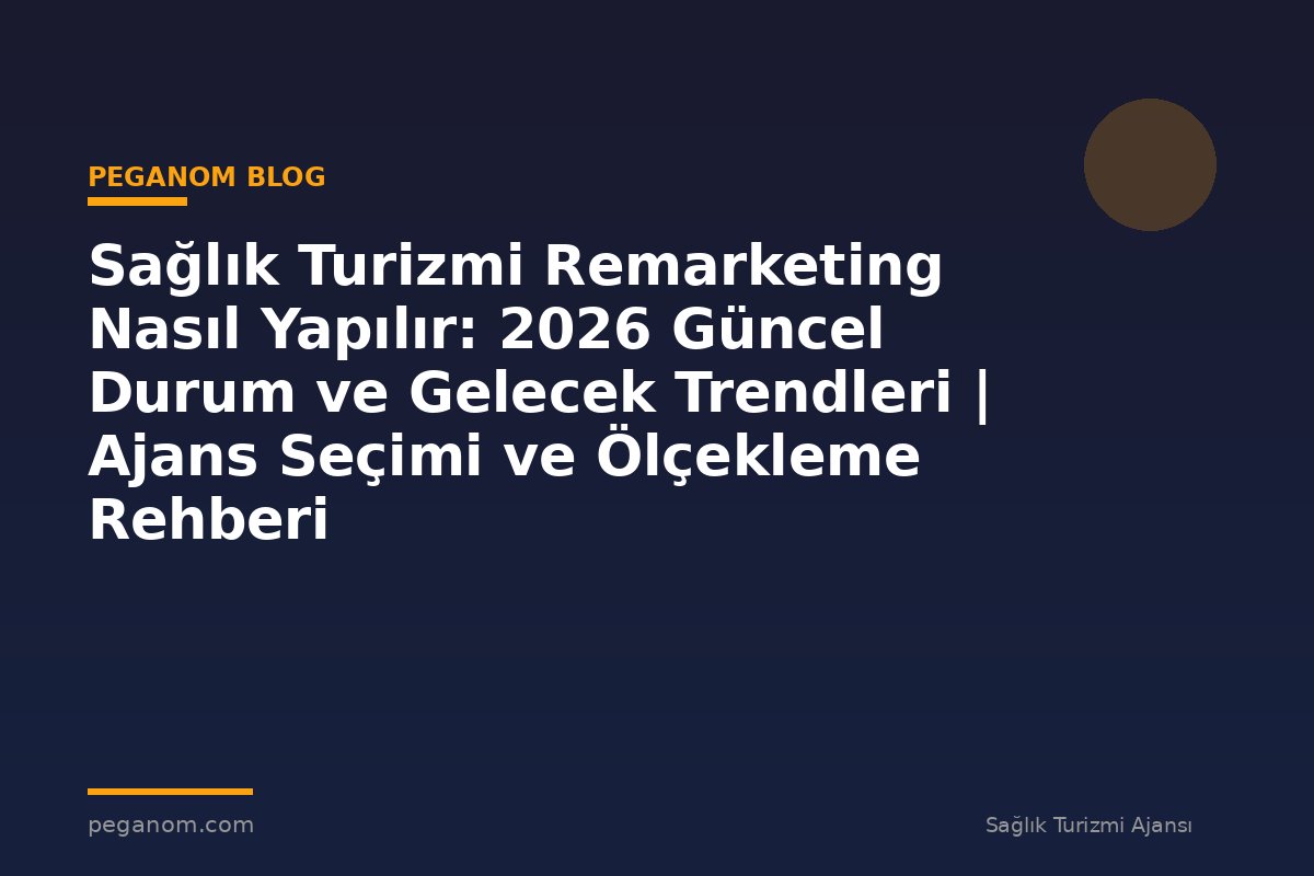 Sağlık Turizmi Remarketing Nasıl Yapılır: 2026 Güncel Durum ve Gelecek Trendleri | Ajans Seçimi ve Ölçekleme Rehberi