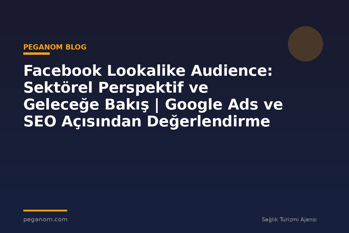 Facebook Lookalike Audience: Sektörel Perspektif ve Geleceğe Bakış | Google Ads ve SEO Açısından Değerlendirme