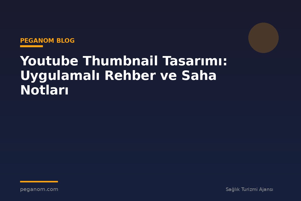 Youtube Thumbnail Tasarımı: Uygulamalı Rehber ve Saha Notları