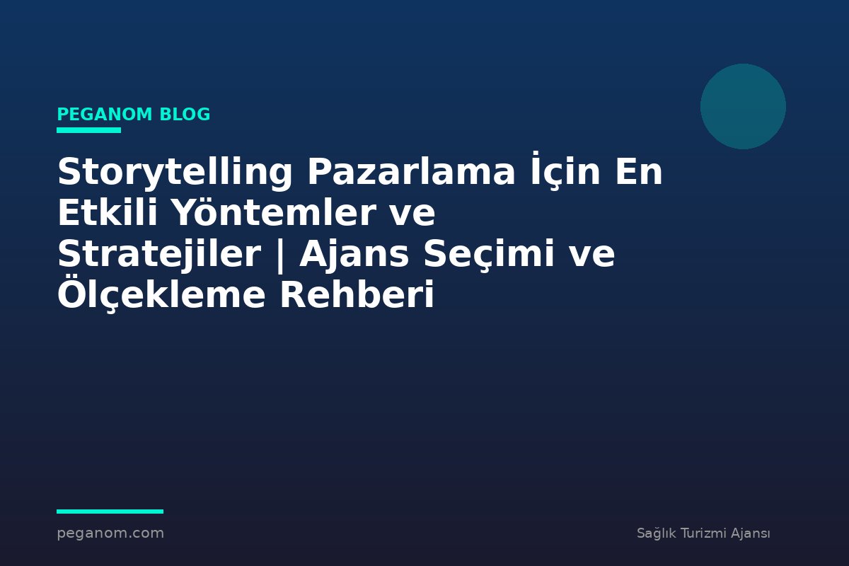 Storytelling Pazarlama İçin En Etkili Yöntemler ve Stratejiler | Ajans Seçimi ve Ölçekleme Rehberi