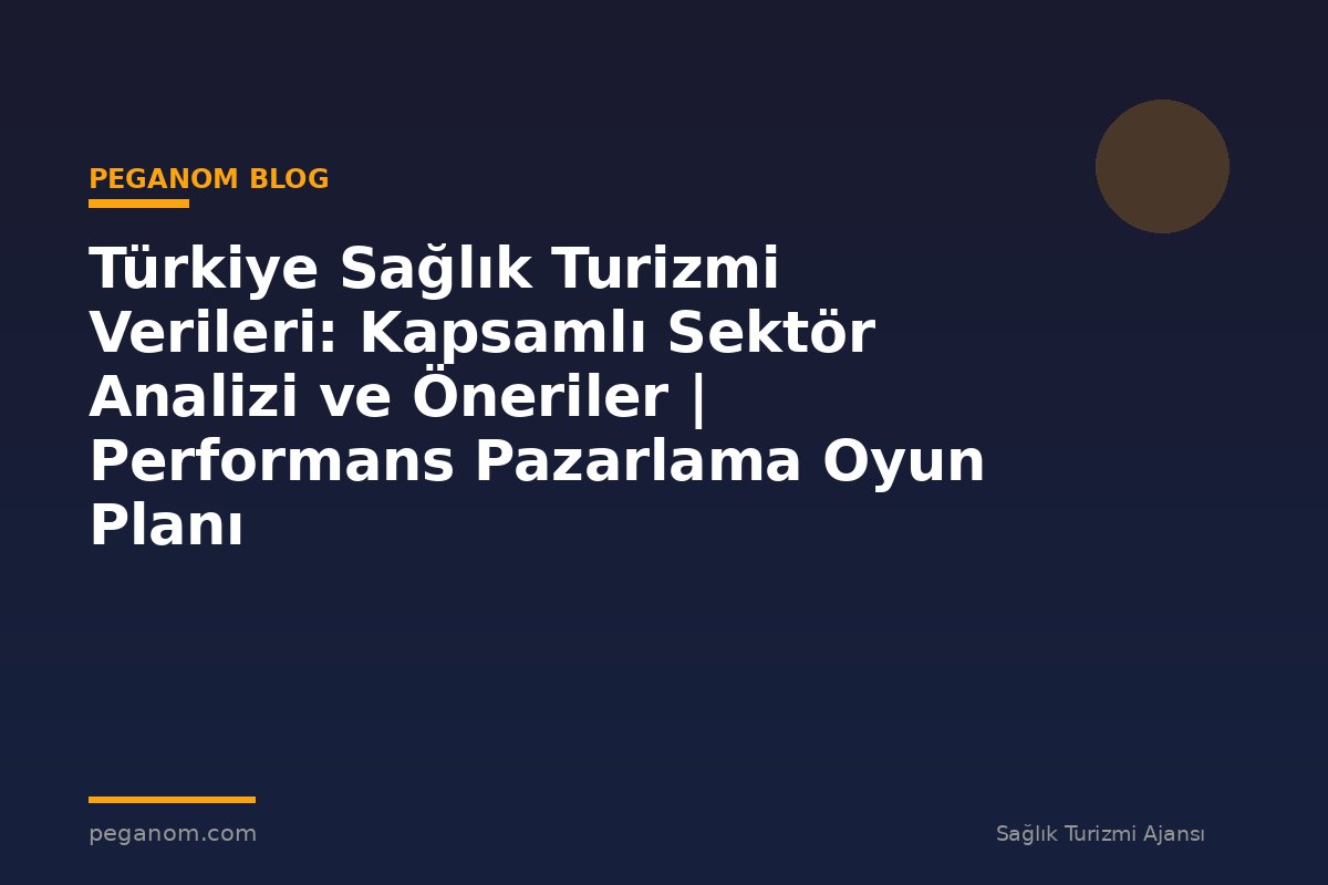 Türkiye Sağlık Turizmi Verileri: Kapsamlı Sektör Analizi ve Öneriler | Performans Pazarlama Oyun Planı