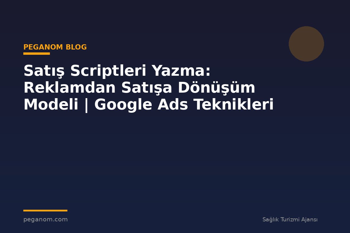 Satış Scriptleri Yazma: Reklamdan Satışa Dönüşüm Modeli | Google Ads Teknikleri