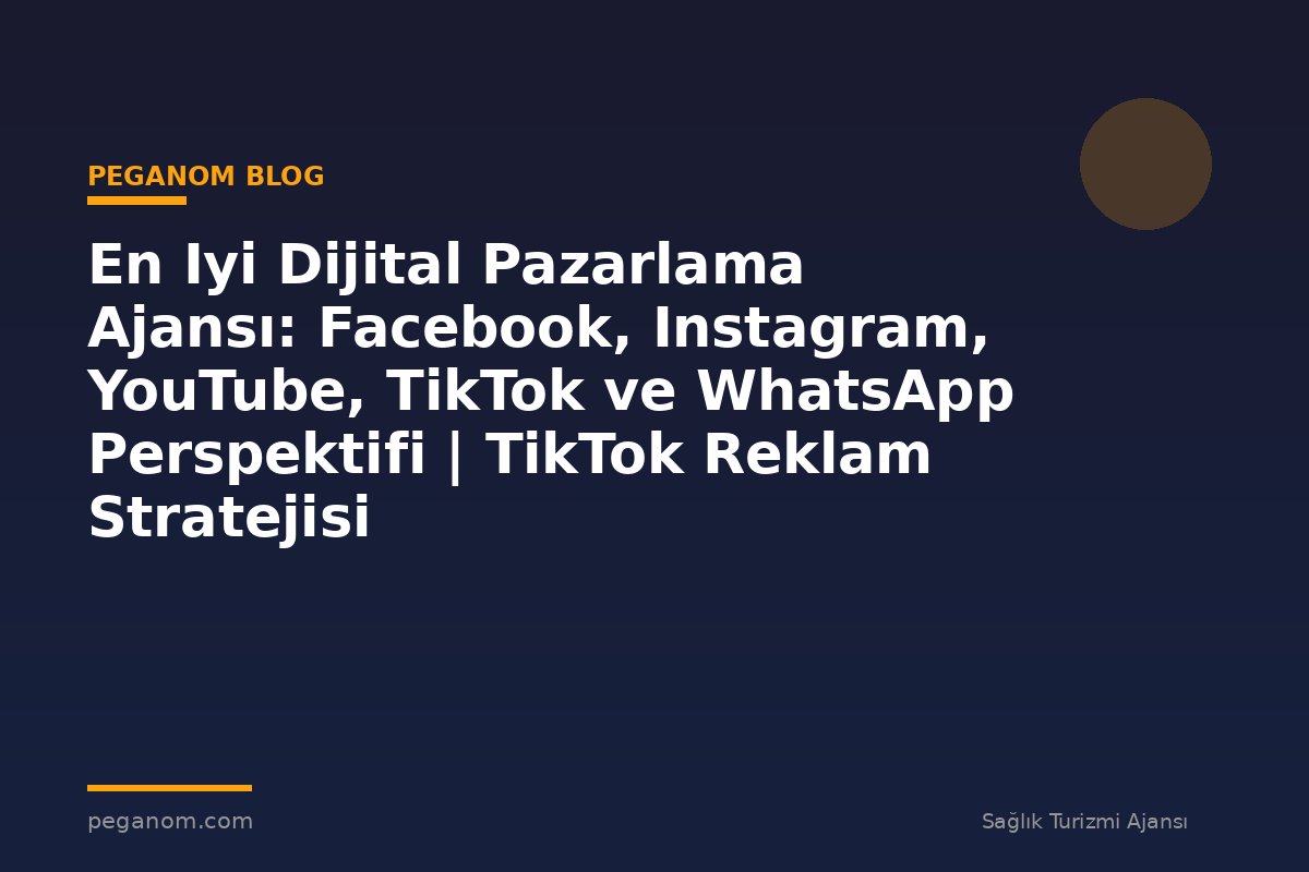 En Iyi Dijital Pazarlama Ajansı: Facebook, Instagram, YouTube, TikTok ve WhatsApp Perspektifi | TikTok Reklam Stratejisi