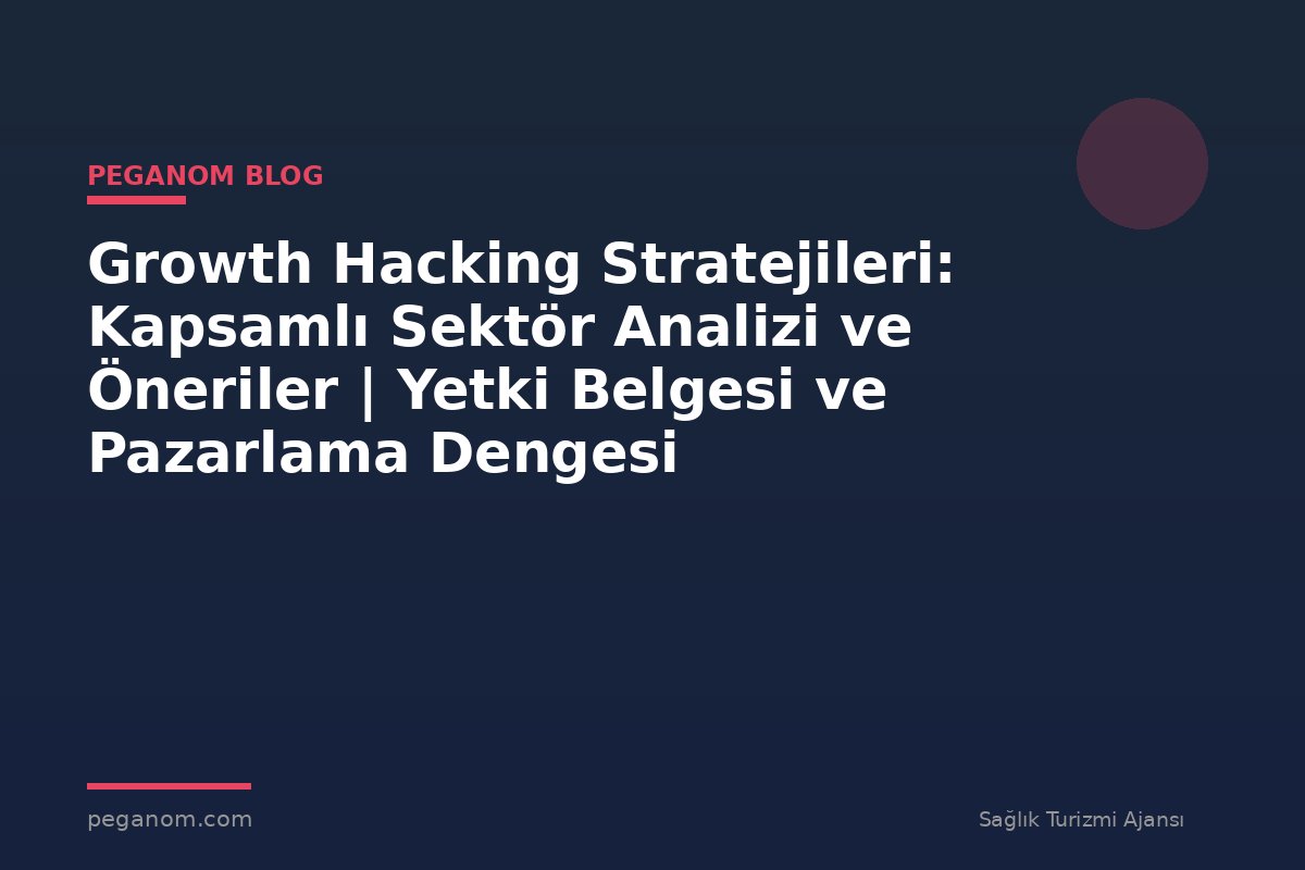 Growth Hacking Stratejileri: Kapsamlı Sektör Analizi ve Öneriler | Yetki Belgesi ve Pazarlama Dengesi