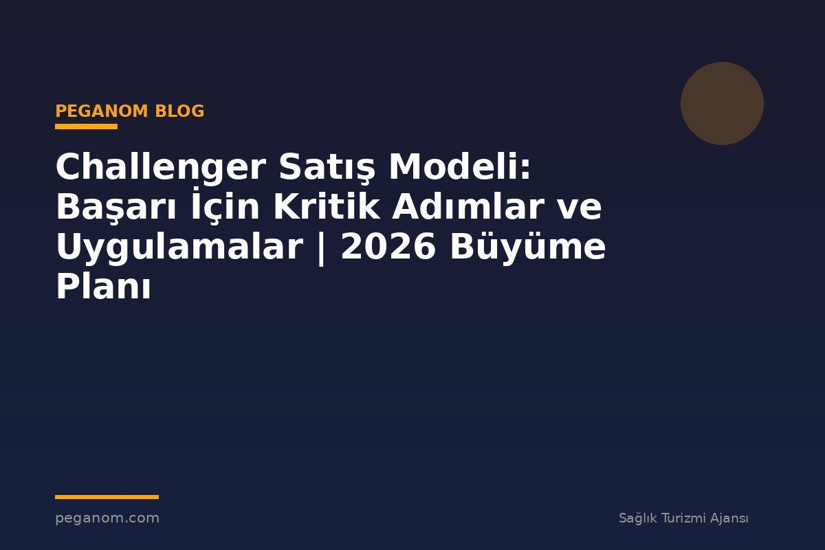 Challenger Satış Modeli: Başarı İçin Kritik Adımlar ve Uygulamalar | 2026 Büyüme Planı