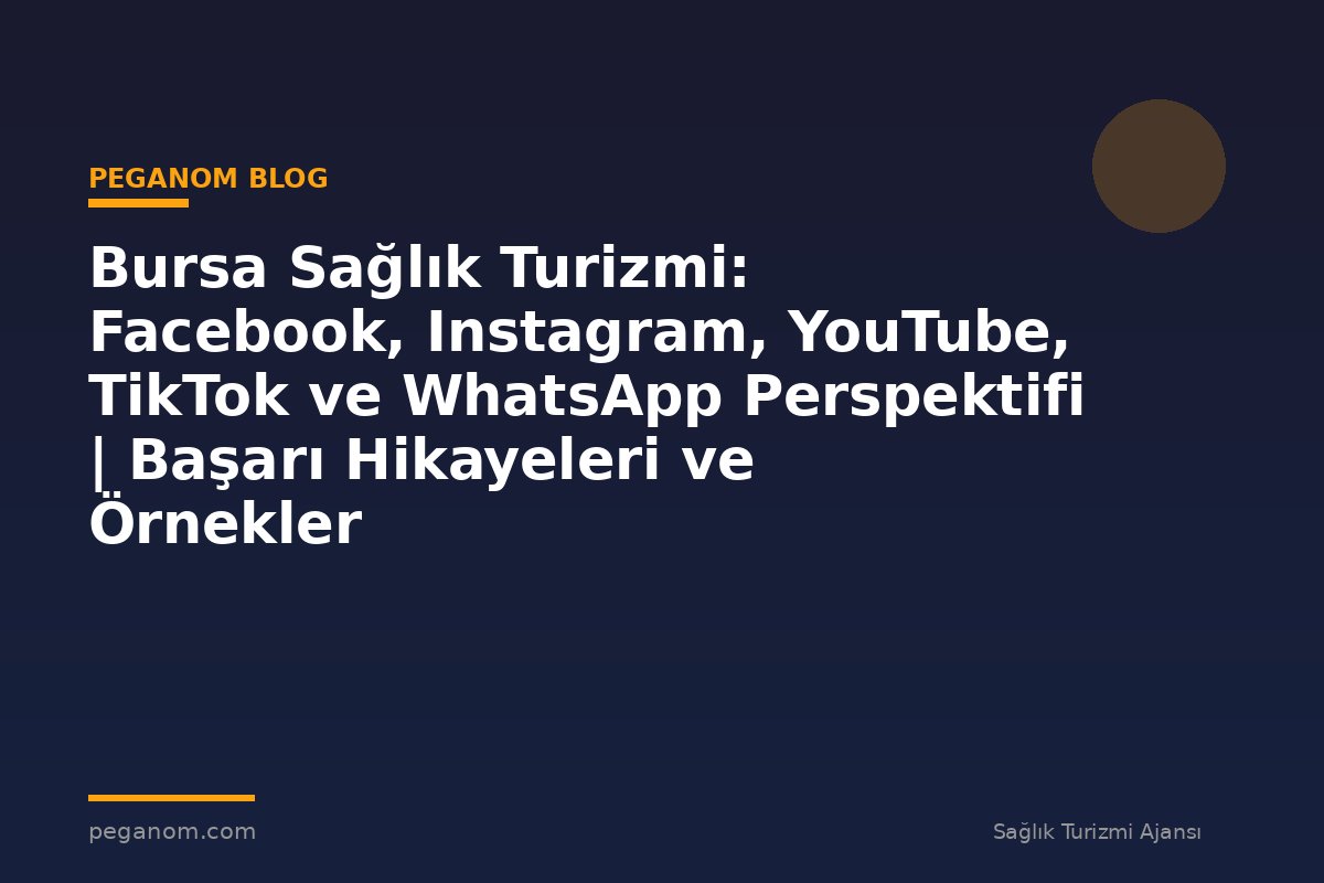 Bursa Sağlık Turizmi: Facebook, Instagram, YouTube, TikTok ve WhatsApp Perspektifi | Başarı Hikayeleri ve Örnekler