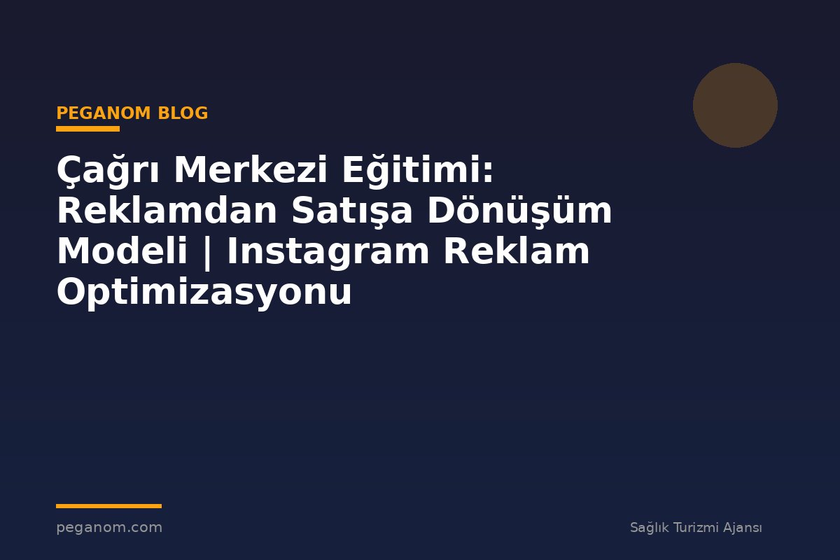 Çağrı Merkezi Eğitimi: Reklamdan Satışa Dönüşüm Modeli | Instagram Reklam Optimizasyonu