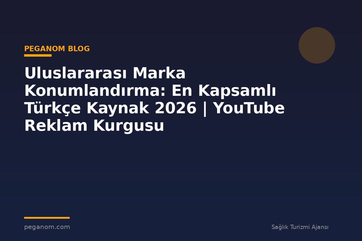 Uluslararası Marka Konumlandırma: En Kapsamlı Türkçe Kaynak 2026 | YouTube Reklam Kurgusu