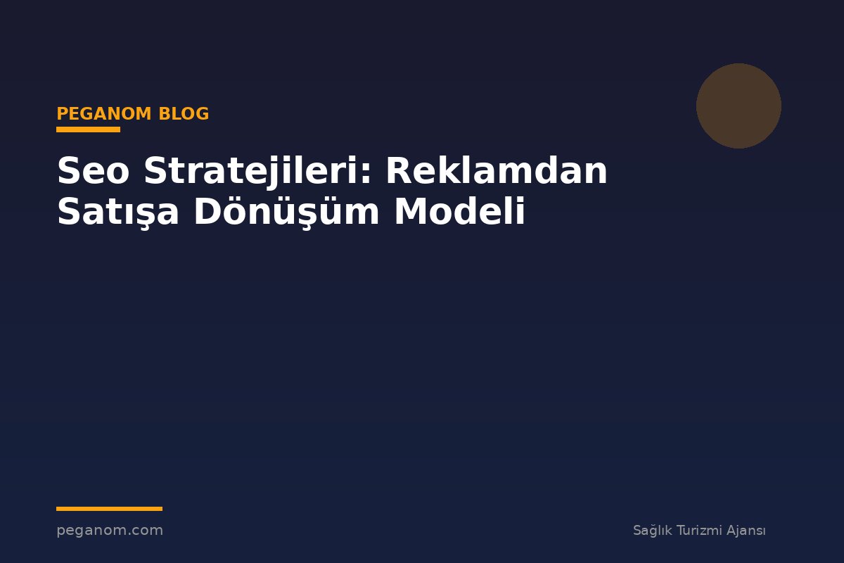 Seo Stratejileri: Reklamdan Satışa Dönüşüm Modeli