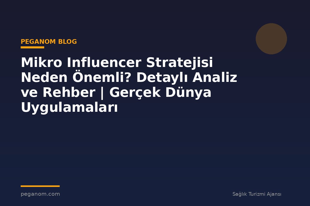 Mikro Influencer Stratejisi Neden Önemli? Detaylı Analiz ve Rehber | Gerçek Dünya Uygulamaları