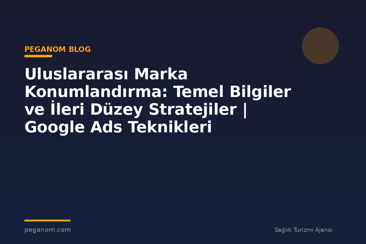 Uluslararası Marka Konumlandırma: Temel Bilgiler ve İleri Düzey Stratejiler | Google Ads Teknikleri