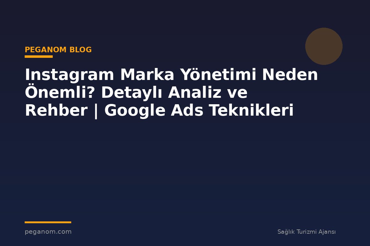 Instagram Marka Yönetimi Neden Önemli? Detaylı Analiz ve Rehber | Google Ads Teknikleri