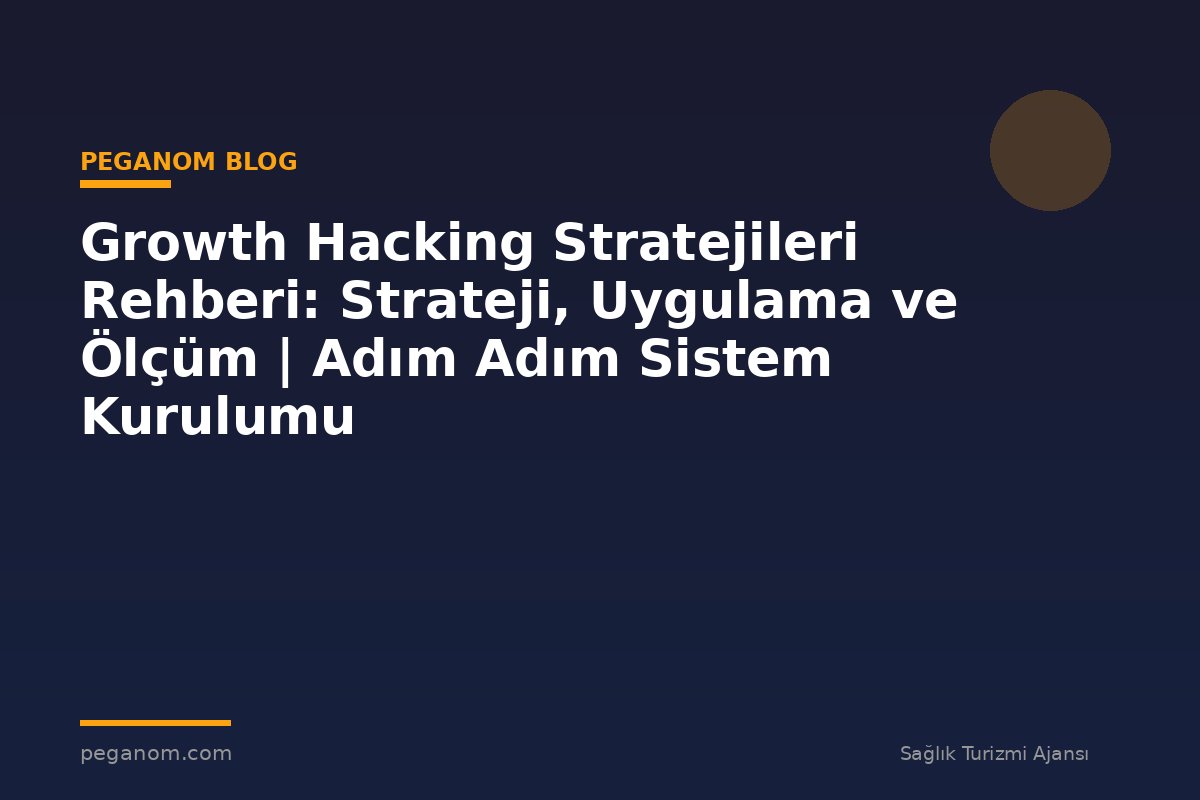 Growth Hacking Stratejileri Rehberi: Strateji, Uygulama ve Ölçüm | Adım Adım Sistem Kurulumu