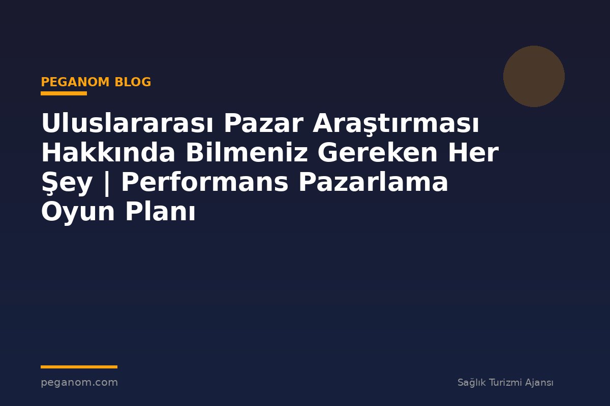 Uluslararası Pazar Araştırması Hakkında Bilmeniz Gereken Her Şey | Performans Pazarlama Oyun Planı