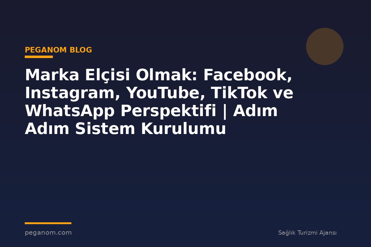Marka Elçisi Olmak: Facebook, Instagram, YouTube, TikTok ve WhatsApp Perspektifi | Adım Adım Sistem Kurulumu