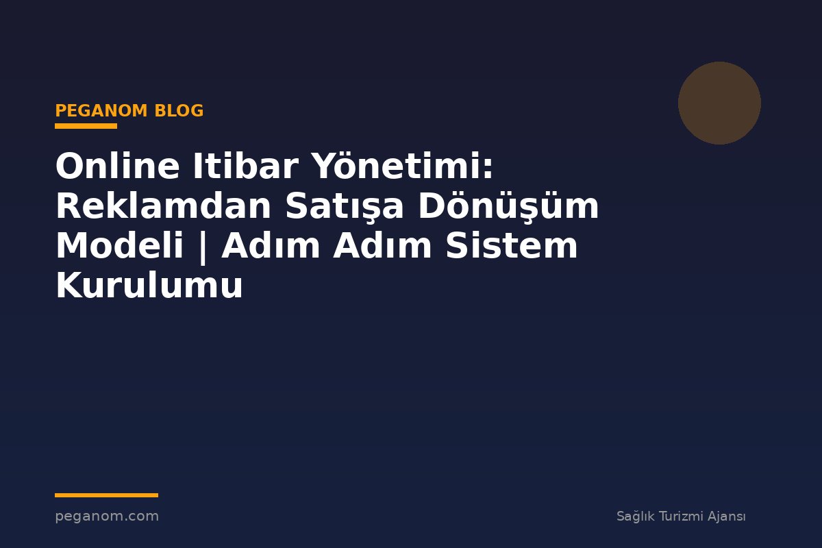 Online Itibar Yönetimi: Reklamdan Satışa Dönüşüm Modeli | Adım Adım Sistem Kurulumu