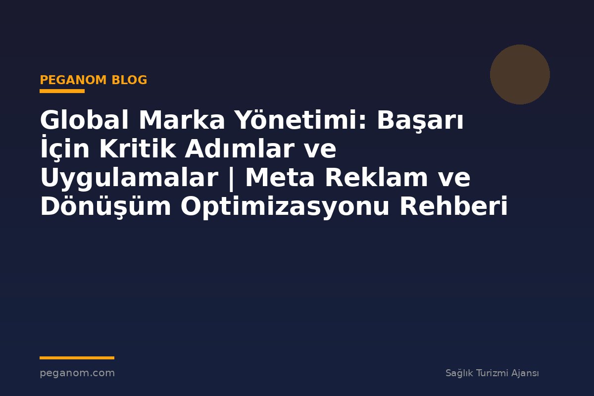 Global Marka Yönetimi: Başarı İçin Kritik Adımlar ve Uygulamalar | Meta Reklam ve Dönüşüm Optimizasyonu Rehberi