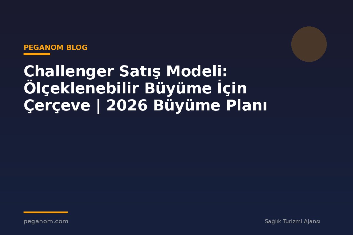 Challenger Satış Modeli: Ölçeklenebilir Büyüme İçin Çerçeve | 2026 Büyüme Planı