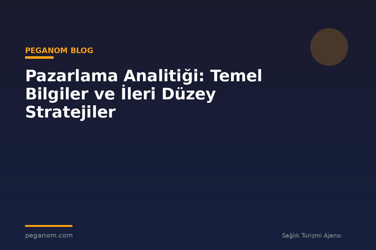 Pazarlama Analitiği: Temel Bilgiler ve İleri Düzey Stratejiler