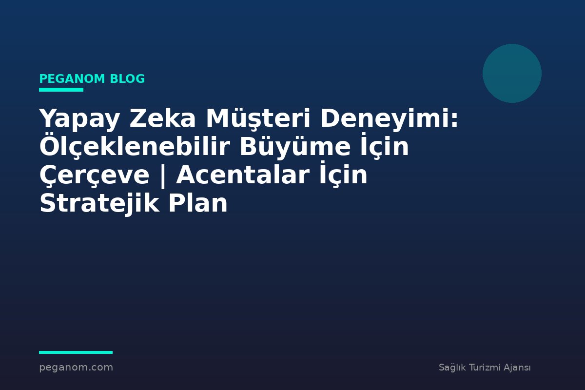 Yapay Zeka Müşteri Deneyimi: Ölçeklenebilir Büyüme İçin Çerçeve | Acentalar İçin Stratejik Plan