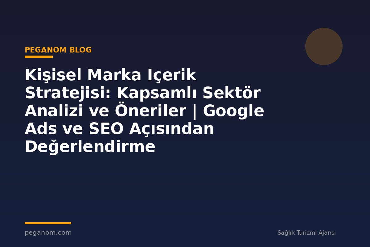 Kişisel Marka Içerik Stratejisi: Kapsamlı Sektör Analizi ve Öneriler | Google Ads ve SEO Açısından Değerlendirme