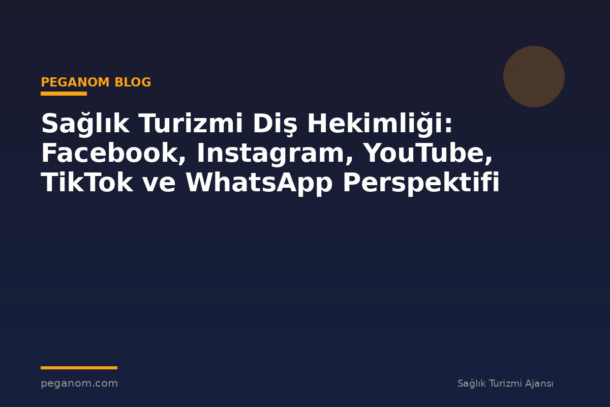 Sağlık Turizmi Diş Hekimliği: Facebook, Instagram, YouTube, TikTok ve WhatsApp Perspektifi