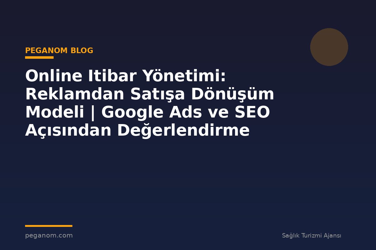 Online Itibar Yönetimi: Reklamdan Satışa Dönüşüm Modeli | Google Ads ve SEO Açısından Değerlendirme