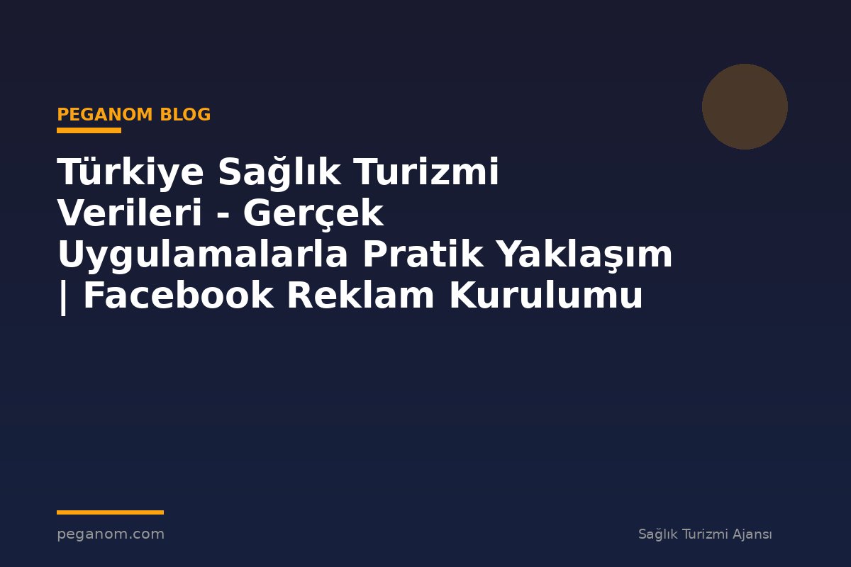 Türkiye Sağlık Turizmi Verileri - Gerçek Uygulamalarla Pratik Yaklaşım | Facebook Reklam Kurulumu