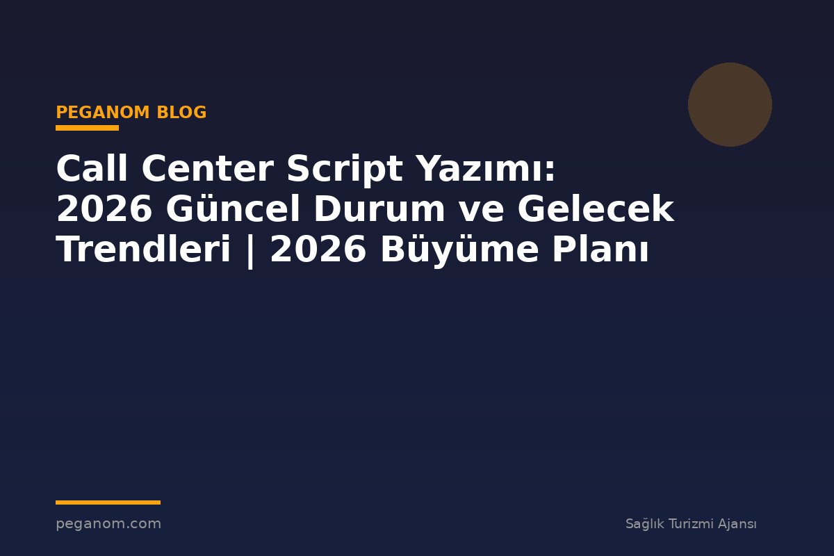 Call Center Script Yazımı: 2026 Güncel Durum ve Gelecek Trendleri | 2026 Büyüme Planı