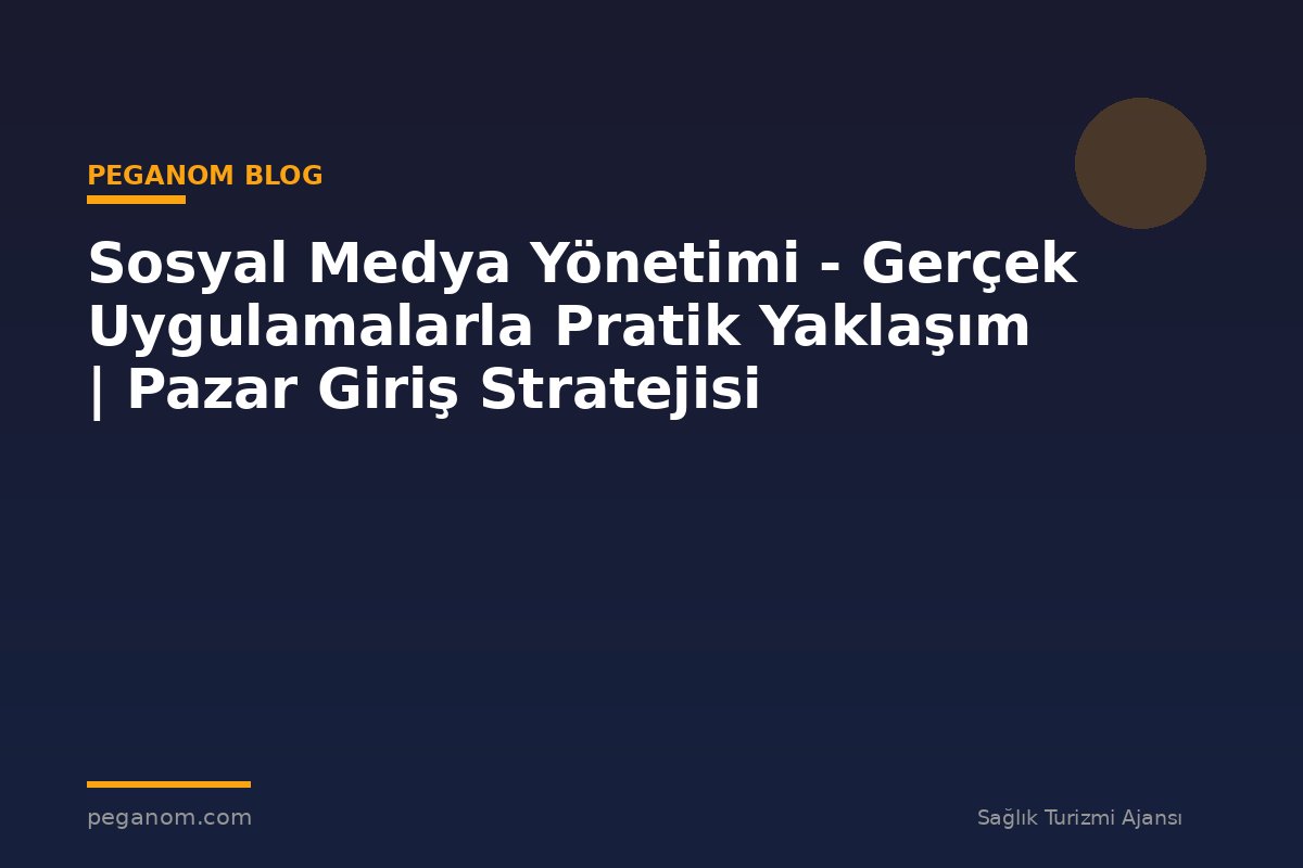 Sosyal Medya Yönetimi - Gerçek Uygulamalarla Pratik Yaklaşım | Pazar Giriş Stratejisi