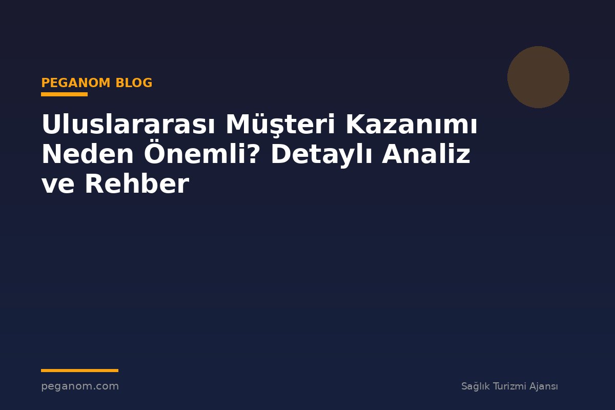 Uluslararası Müşteri Kazanımı Neden Önemli? Detaylı Analiz ve Rehber
