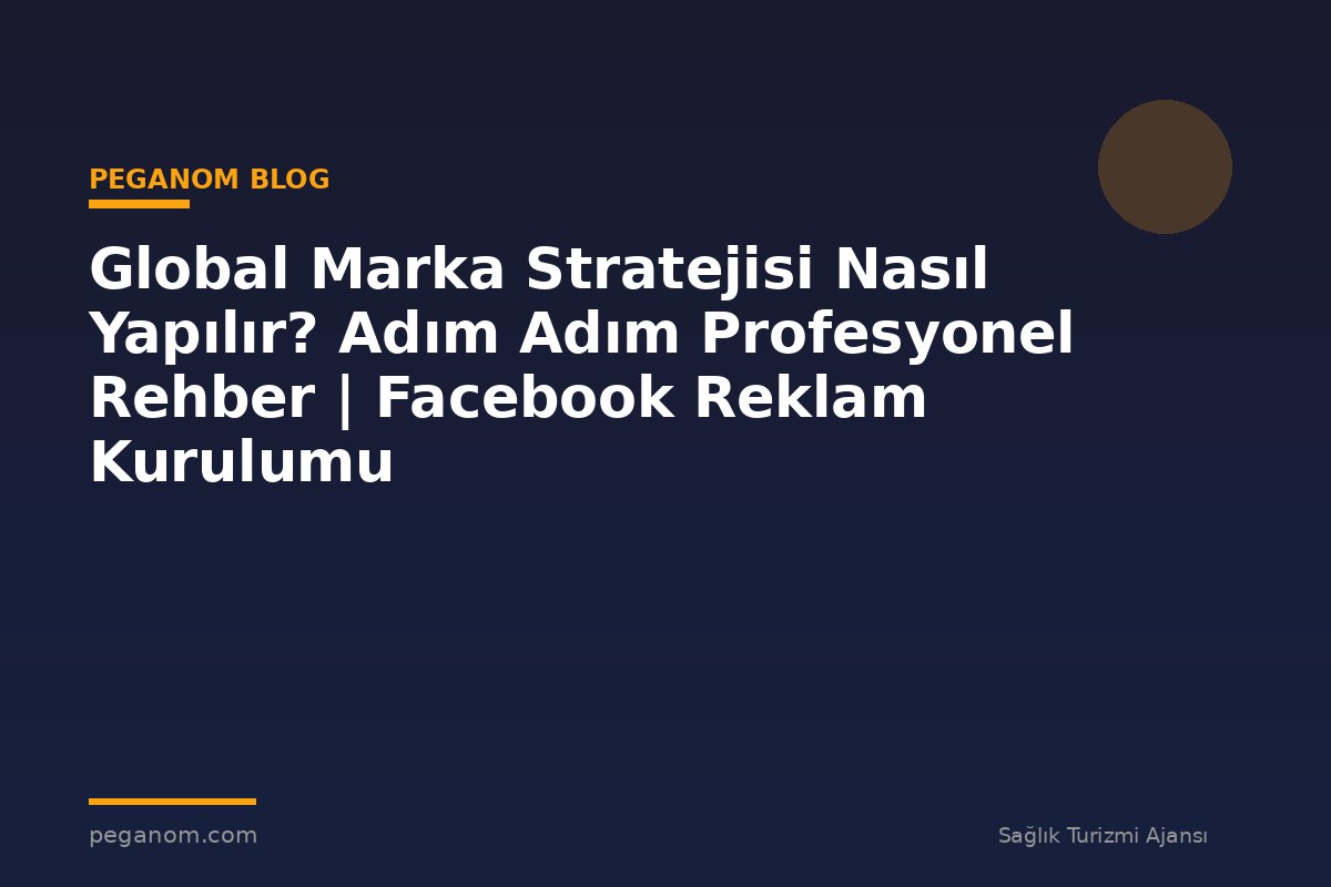 Global Marka Stratejisi Nasıl Yapılır? Adım Adım Profesyonel Rehber | Facebook Reklam Kurulumu