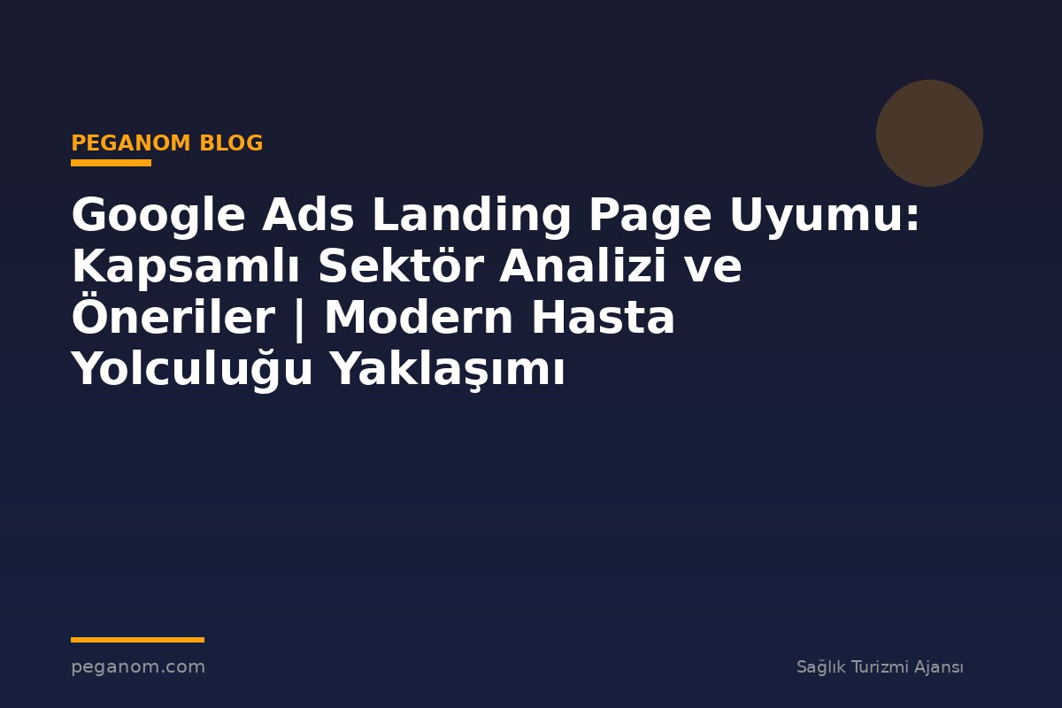 Google Ads Landing Page Uyumu: Kapsamlı Sektör Analizi ve Öneriler | Modern Hasta Yolculuğu Yaklaşımı