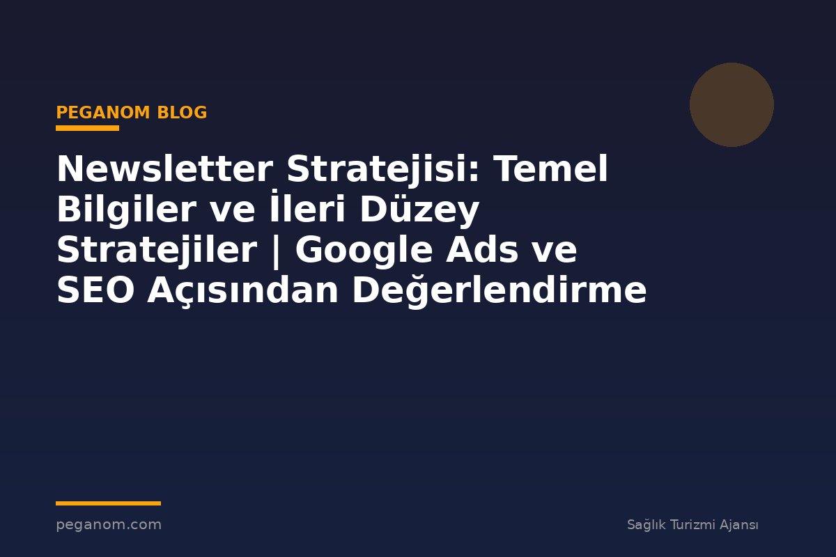 Newsletter Stratejisi: Temel Bilgiler ve İleri Düzey Stratejiler | Google Ads ve SEO Açısından Değerlendirme