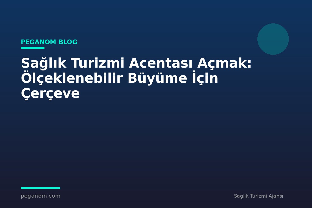 Sağlık Turizmi Acentası Açmak: Ölçeklenebilir Büyüme İçin Çerçeve