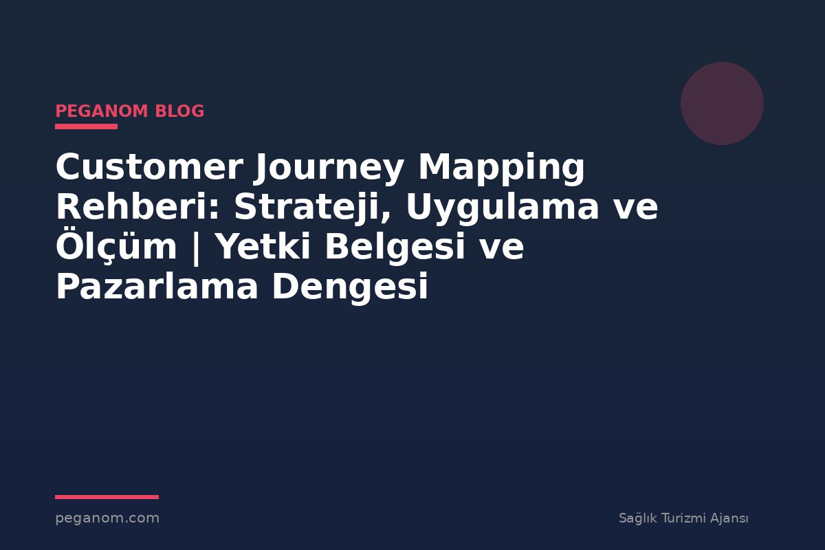 Customer Journey Mapping Rehberi: Strateji, Uygulama ve Ölçüm | Yetki Belgesi ve Pazarlama Dengesi
