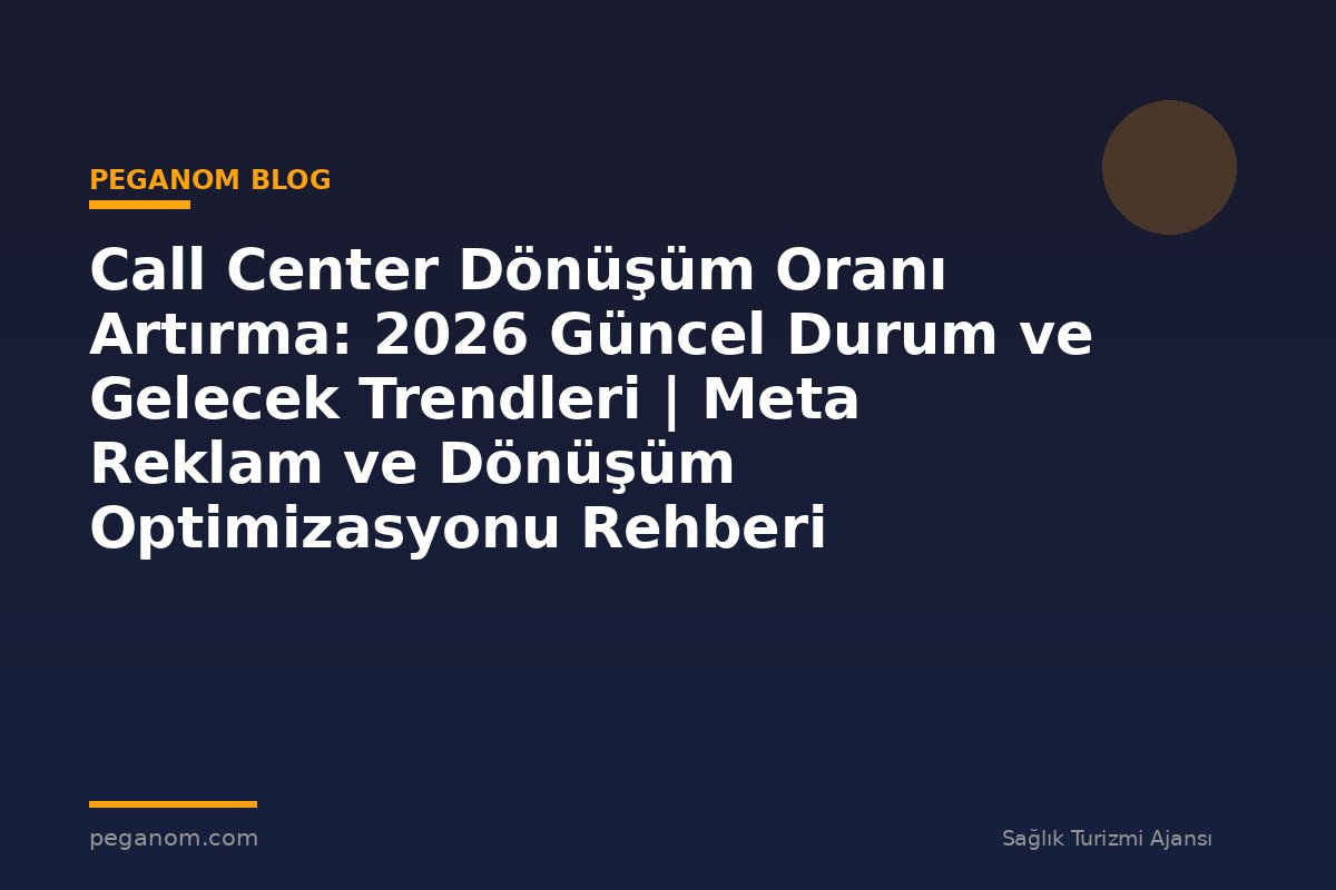 Call Center Dönüşüm Oranı Artırma: 2026 Güncel Durum ve Gelecek Trendleri | Meta Reklam ve Dönüşüm Optimizasyonu Rehberi