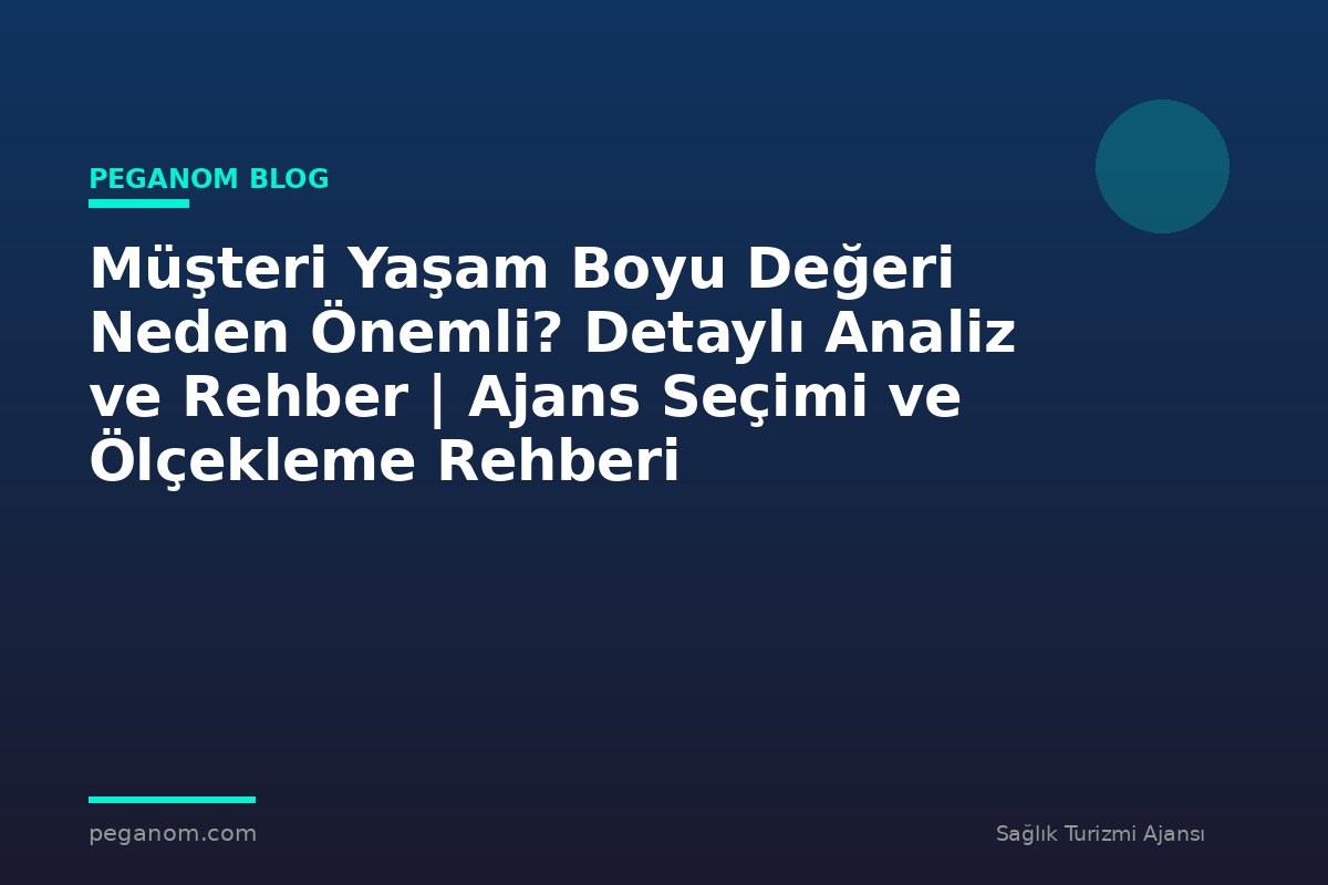 Müşteri Yaşam Boyu Değeri Neden Önemli? Detaylı Analiz ve Rehber | Ajans Seçimi ve Ölçekleme Rehberi