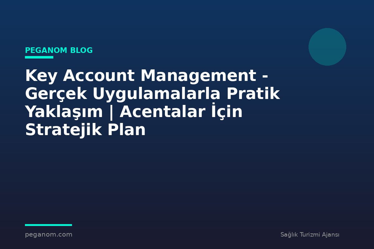 Key Account Management - Gerçek Uygulamalarla Pratik Yaklaşım | Acentalar İçin Stratejik Plan