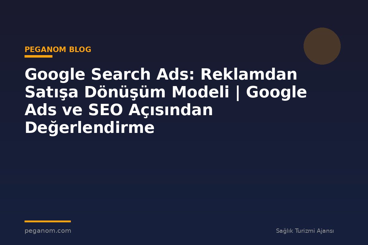 Google Search Ads: Reklamdan Satışa Dönüşüm Modeli | Google Ads ve SEO Açısından Değerlendirme