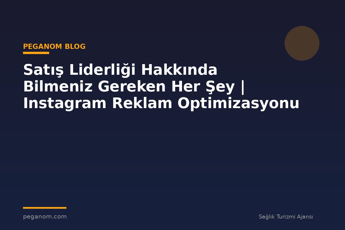 Satış Liderliği Hakkında Bilmeniz Gereken Her Şey | Instagram Reklam Optimizasyonu