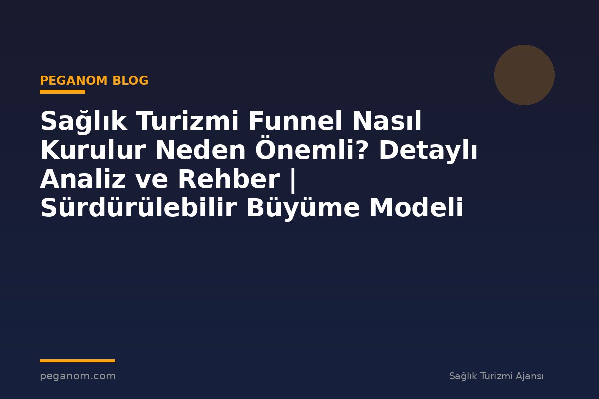 Sağlık Turizmi Funnel Nasıl Kurulur Neden Önemli? Detaylı Analiz ve Rehber | Sürdürülebilir Büyüme Modeli