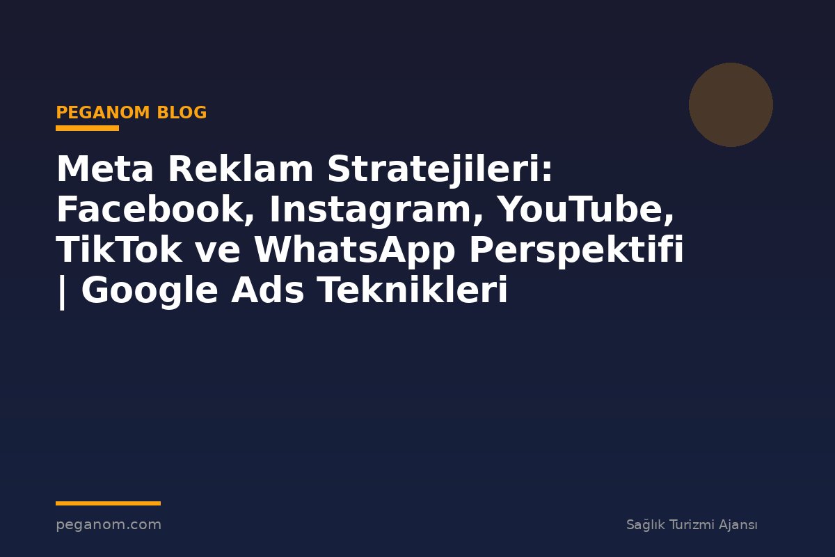 Meta Reklam Stratejileri: Facebook, Instagram, YouTube, TikTok ve WhatsApp Perspektifi | Google Ads Teknikleri