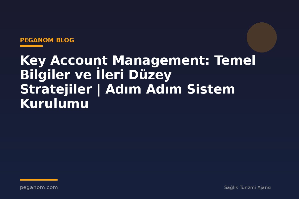 Key Account Management: Temel Bilgiler ve İleri Düzey Stratejiler | Adım Adım Sistem Kurulumu