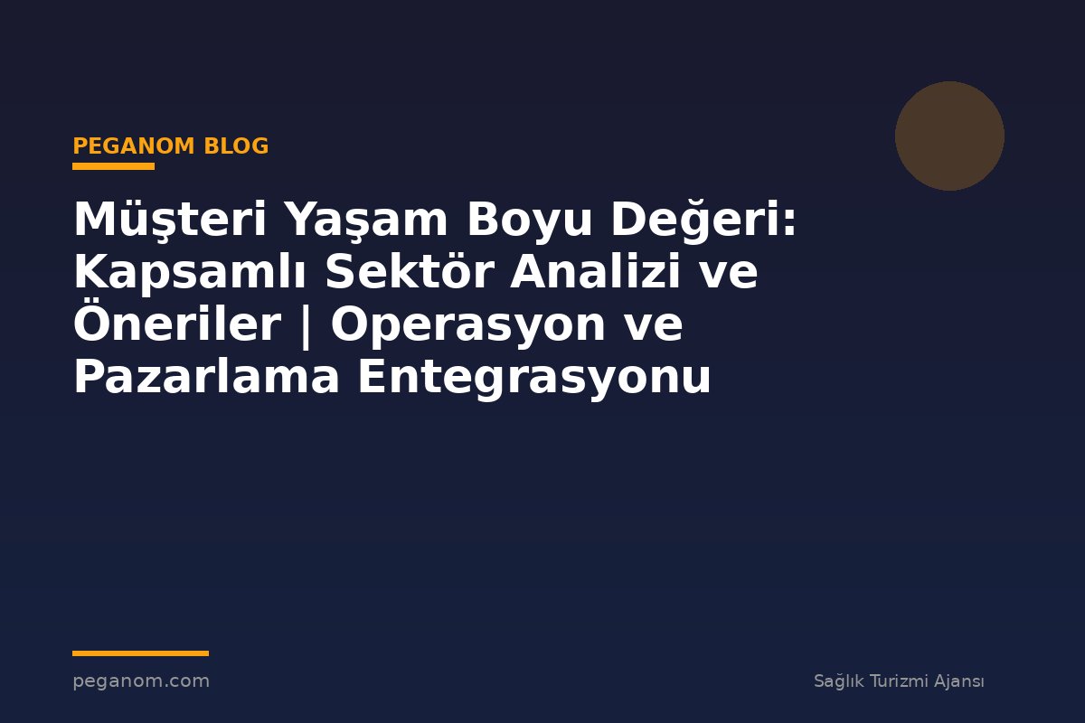 Müşteri Yaşam Boyu Değeri: Kapsamlı Sektör Analizi ve Öneriler | Operasyon ve Pazarlama Entegrasyonu
